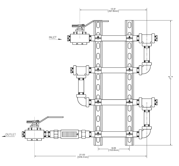 Linear Polarization Resistance (LPR) Corrosion Monitoring By-Pass Rack
